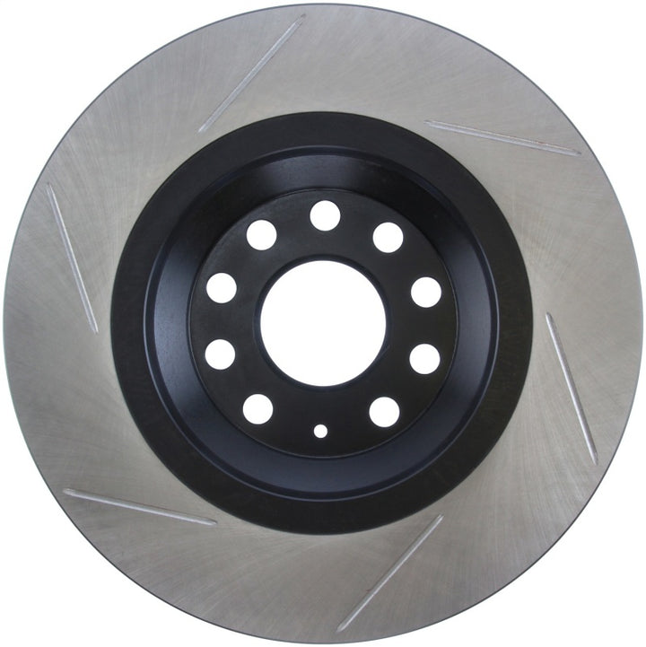 StopTech Power Slot 09 VW CC (Passat CC) / 06-09 Passat (except Syncro) Left Rear Slotted Rotor - Bull Strap