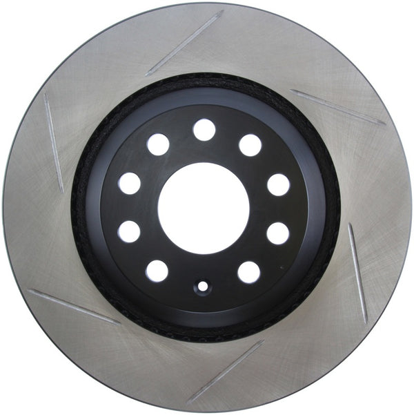 StopTech Power Slot 09 VW CC (Passat CC) / 06-09 Passat (except Syncro) Right Rear Slotted Rotor - Bull Strap