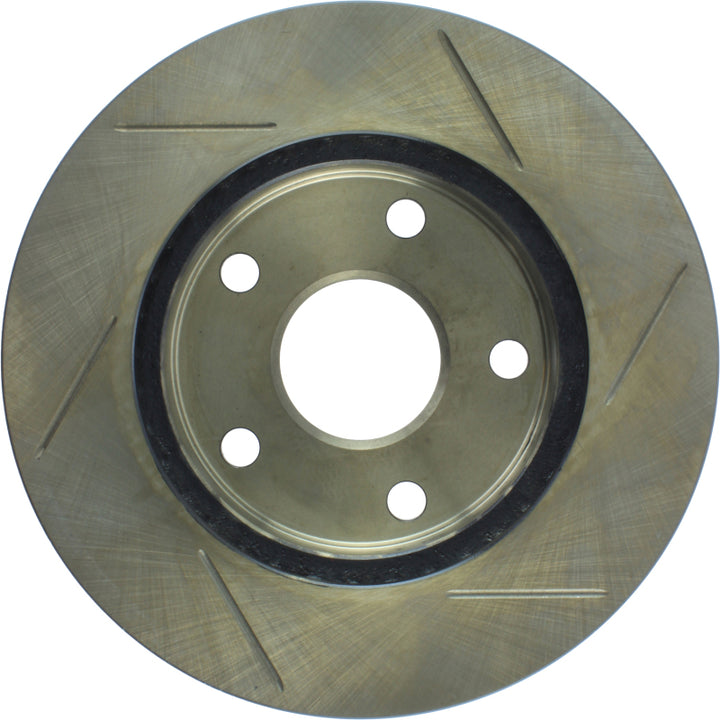 StopTech Power Slot 1/90-95 Toyota MR2 Front Right SportStop Slotted Rotor - Bull Strap