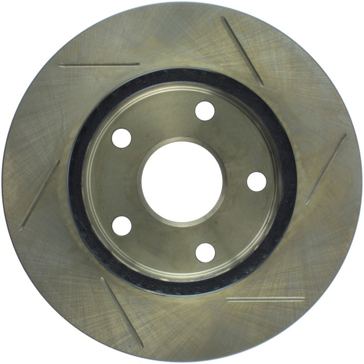 StopTech Power Slot 1/90-95 Toyota MR2 Front Right SportStop Slotted Rotor - Bull Strap