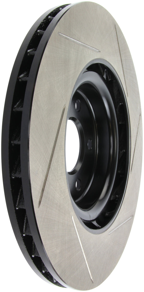 StopTech Power Slot 10-6/11 Audi S4 / 08-11 S5 Front Right Slotted Rotor - Bull Strap