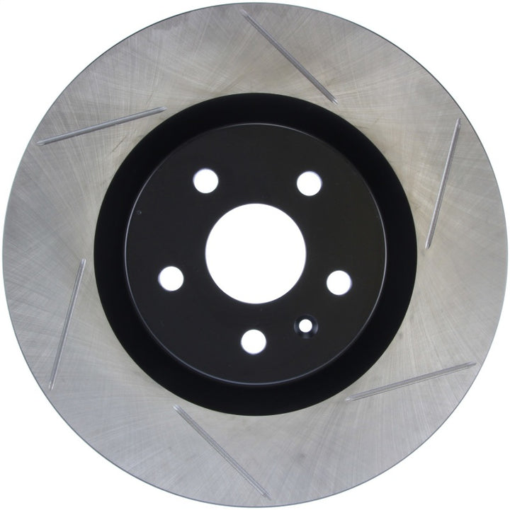 StopTech Power Slot 10 Camaro SS 8cyl / 09 Pontiac G8 GXP Front Left Slotted Rotor - Bull Strap