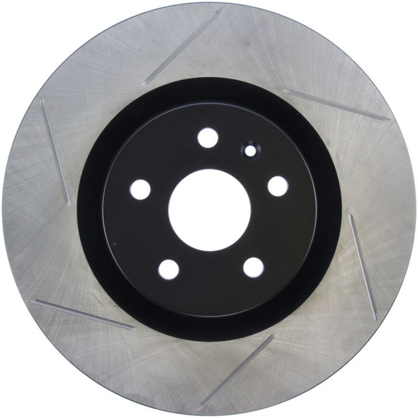 StopTech Power Slot 10 Camaro SS 8cyl / 09 Pontiac G8 GXP Front Right Slotted Rotor - Bull Strap