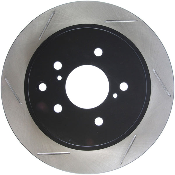 StopTech Power Slot 2/89-96 300ZX Slotted Rear Right Rotor - Bull Strap