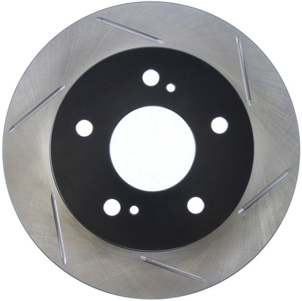 StopTech Power Slot 2/94-98 240SX 5 Lug Slotted Rear Left Rotor - Bull Strap