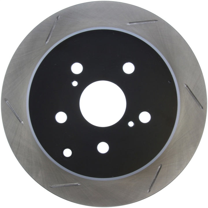 StopTech Power Slot 86-92 Supra ALL Rear Right SportStop Slotted Rotor - Bull Strap
