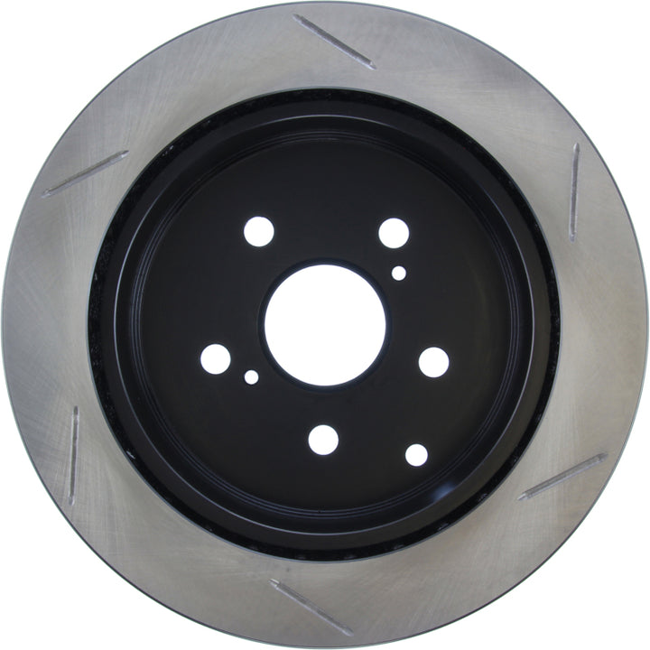 StopTech Power Slot 86-92 Supra ALL Rear Right SportStop Slotted Rotor - Bull Strap