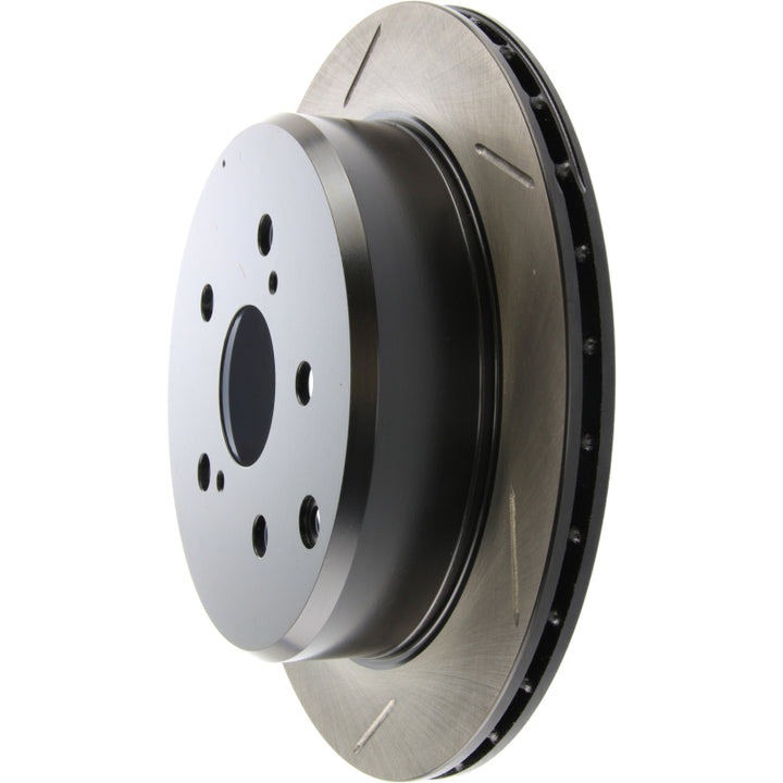 StopTech Power Slot 86-92 Supra ALL Rear Right SportStop Slotted Rotor - Bull Strap