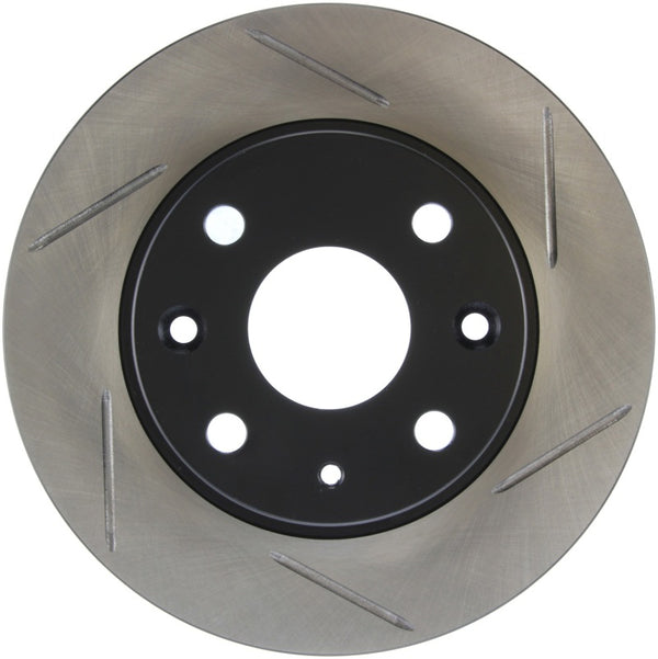 StopTech Power Slot 89-93 Mazda Miata SportStop Slotted Rear Left Rotor - Bull Strap