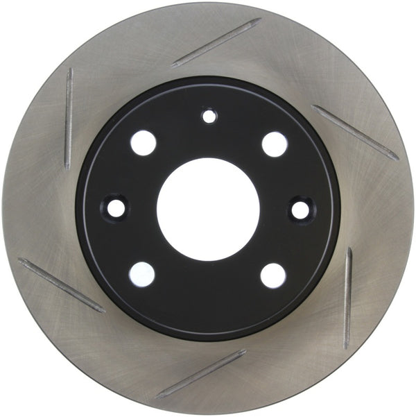 StopTech Power Slot 89-93 Mazda Miata SportStop Slotted Rear Right Rotor - Bull Strap