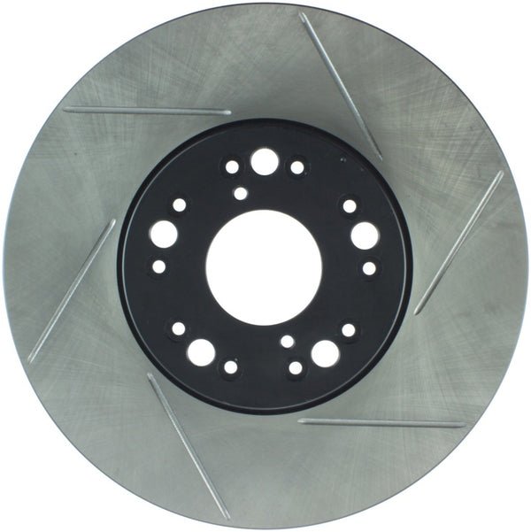 StopTech Power Slot 93-05 Lexus GS Series / 00-05 IS300 / 93-94 LS Series Front Left Slotted Rotor - Bull Strap