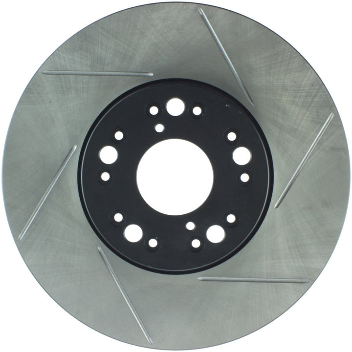 StopTech Power Slot 93-05 Lexus GS Series / 00-05 IS300 / 93-94 LS Series Front Left Slotted Rotor - Bull Strap