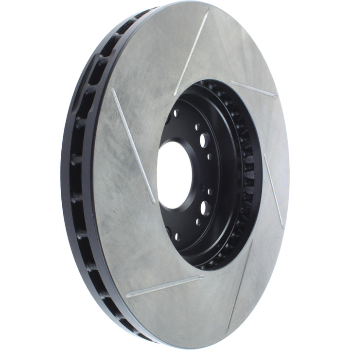 StopTech Power Slot 93-05 Lexus GS Series / 00-05 IS300 / 93-94 LS Series Front Left Slotted Rotor - Bull Strap