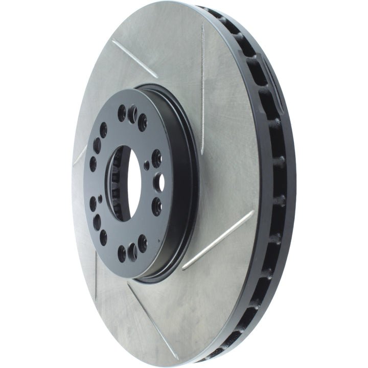 StopTech Power Slot 93-05 Lexus GS Series / 00-05 IS300 / 93-94 LS Series Front Left Slotted Rotor - Bull Strap