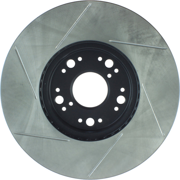 StopTech Power Slot 93-05 Lexus GS Series / 00-05 IS300 / 93-94 LS Series Front Left Slotted Rotor - Bull Strap