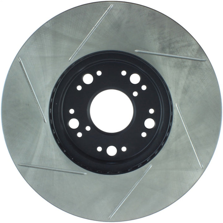 StopTech Power Slot 93-05 Lexus GS Series / 00-05 IS300 / 93-94 LS Series Front Left Slotted Rotor - Bull Strap