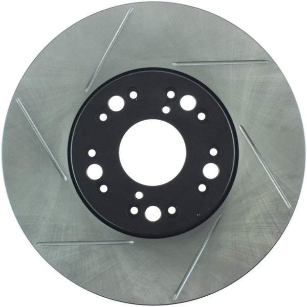 StopTech Power Slot 93-05 Lexus GS Series / 00-05 IS300 / 93-94 LS Series Front Right Slotted Rotor - Bull Strap
