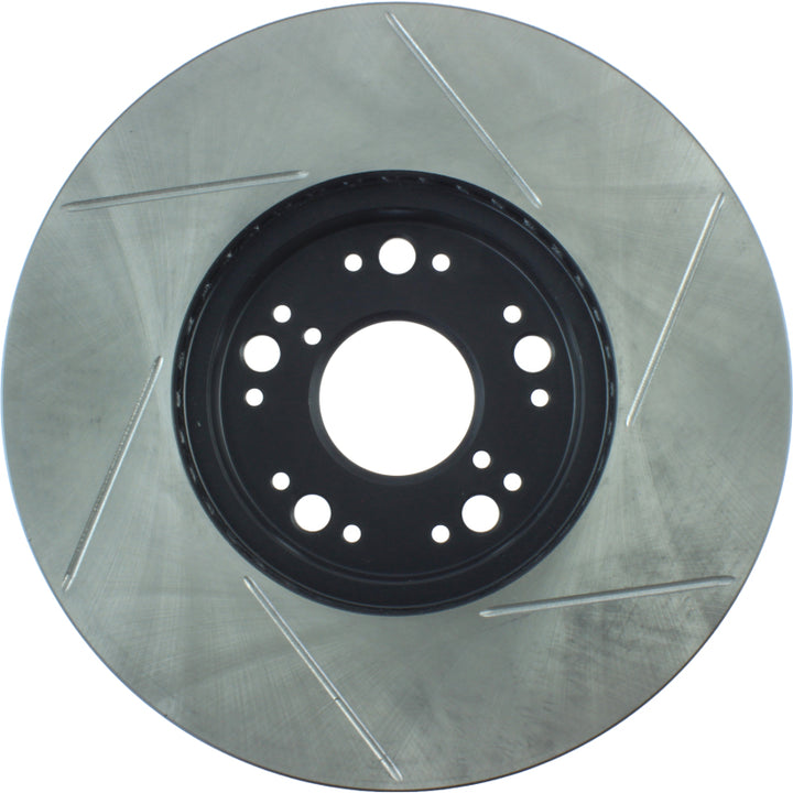 StopTech Power Slot 93-05 Lexus GS Series / 00-05 IS300 / 93-94 LS Series Front Right Slotted Rotor - Bull Strap