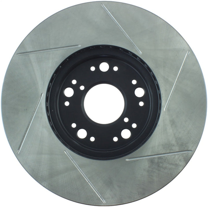 StopTech Power Slot 93-05 Lexus GS Series / 00-05 IS300 / 93-94 LS Series Front Right Slotted Rotor - Bull Strap