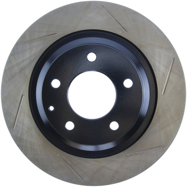 StopTech Power Slot 93-95 Mazda RX-7 SportStop Slotted Rear Left Rotor - Bull Strap