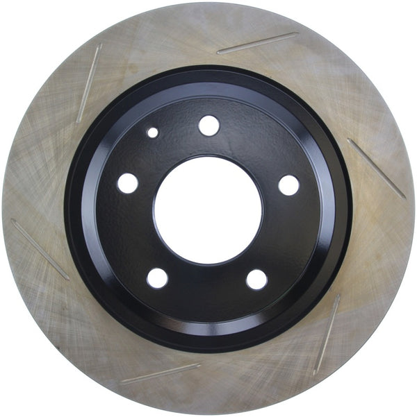 StopTech Power Slot 93-95 Mazda RX-7 SportStop Slotted Rear Right Rotor - Bull Strap