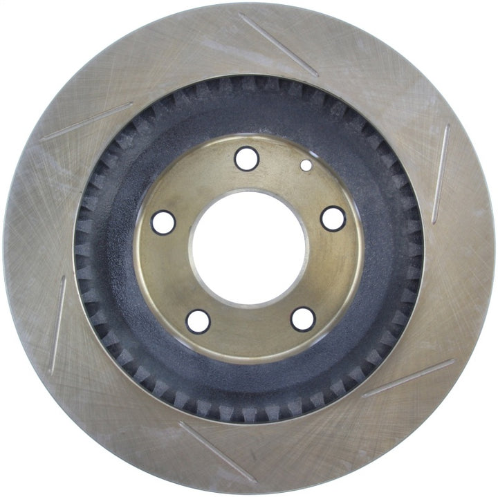 StopTech Power Slot 93-95 Mazda RX-7 SportStop Slotted Rear Right Rotor - Bull Strap