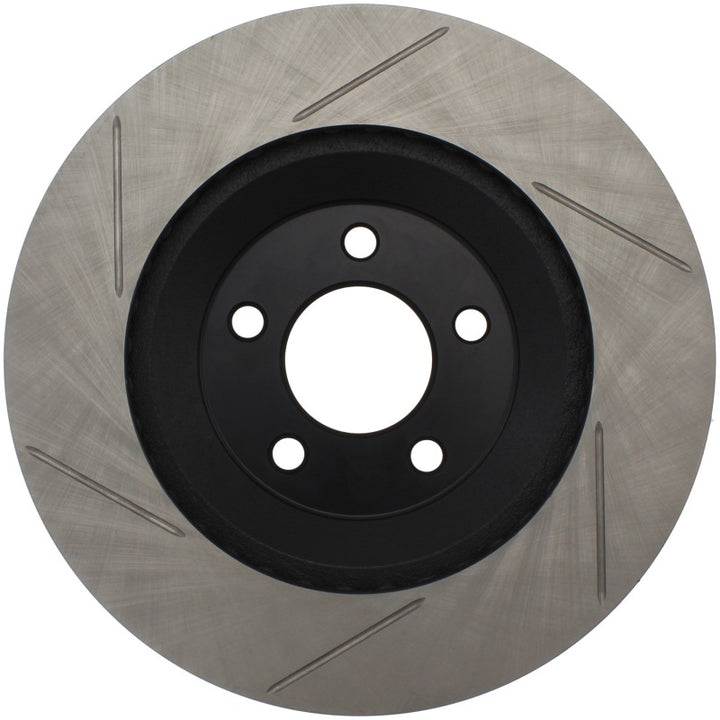 StopTech Power Slot 94-04 Ford Mustang Front Left Slotted Rotor - Bull Strap