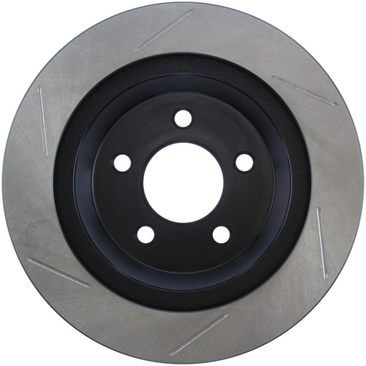StopTech Power Slot 94-04 Ford Mustang Rear Left Slotted Rotor - Bull Strap