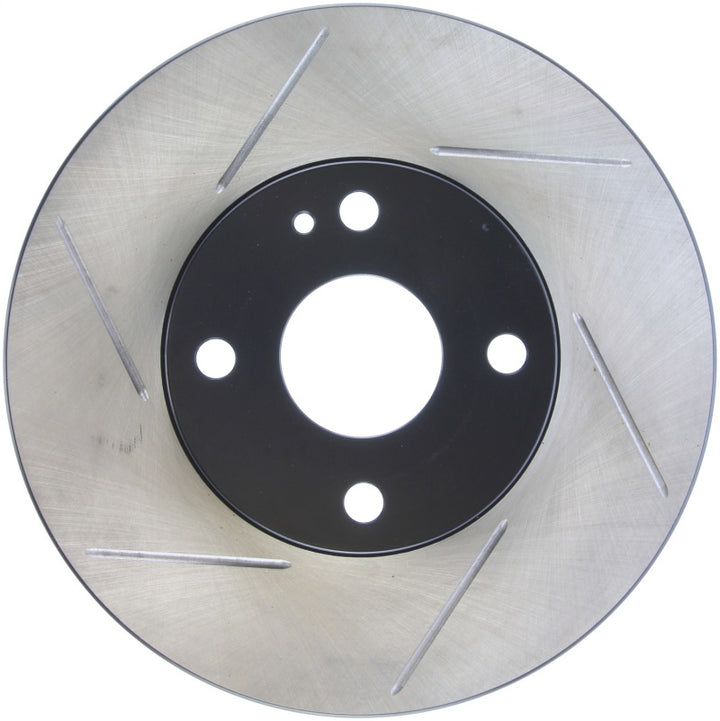 StopTech Power Slot 94-97/99-05 Mazda Miata (01-05 Normal Suspension Only) Slotted Front Right Rotor - Bull Strap