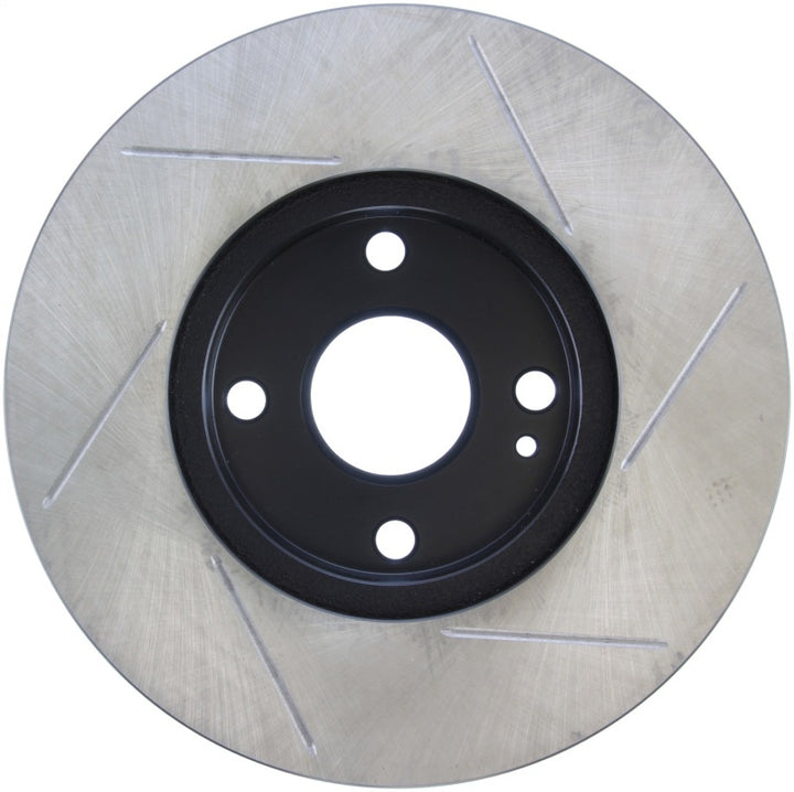 StopTech Power Slot 94-97/99-05 Mazda Miata (01-05 Normal Suspension Only) Slotted Front Right Rotor - Bull Strap