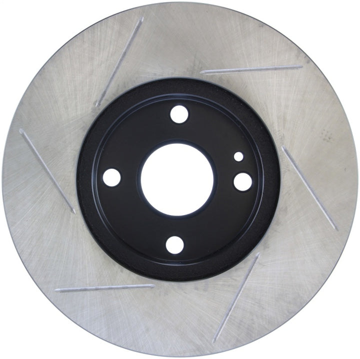 StopTech Power Slot 94-97/99-05 Mazda Miata (01-05 Normal Suspension Only) SportStop Slotted Front - Bull Strap
