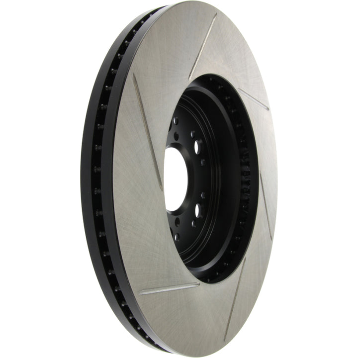 StopTech Power Slot 95-00 Lexus LS400/LS430/LS460/LS600h L Slotted Left Front Rotor - Bull Strap