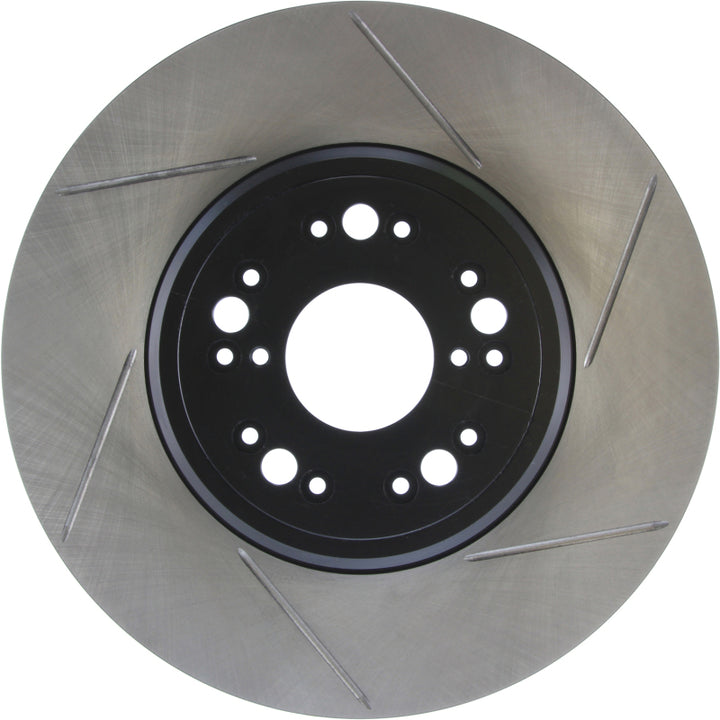 StopTech Power Slot 95-00 Lexus LS400/LS430/LS460/LS600h L Slotted Left Front Rotor - Bull Strap