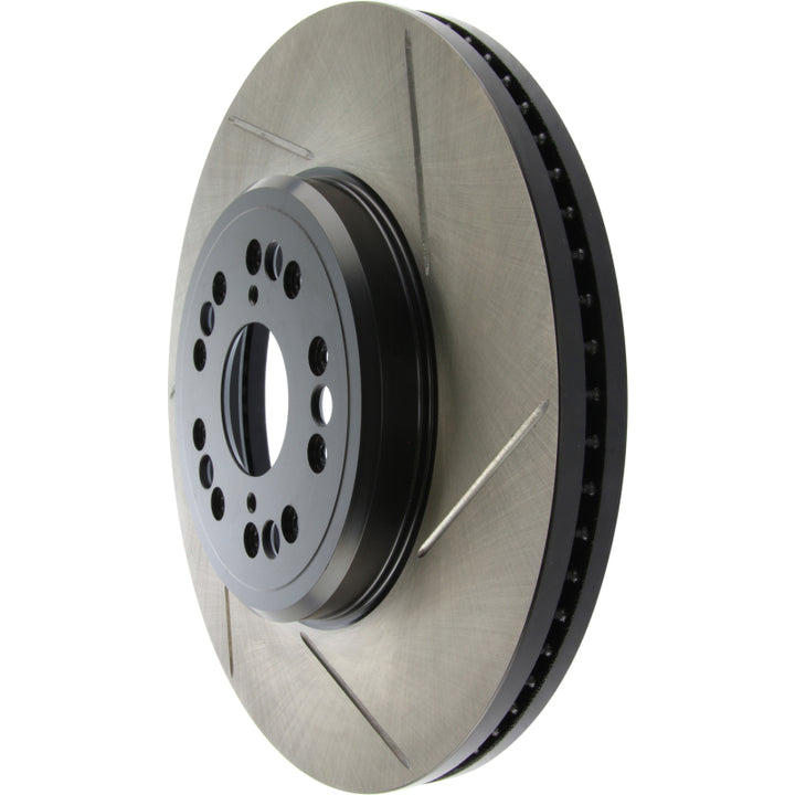 StopTech Power Slot 95-00 Lexus LS400/LS430/LS460/LS600h L Slotted Left Front Rotor - Bull Strap