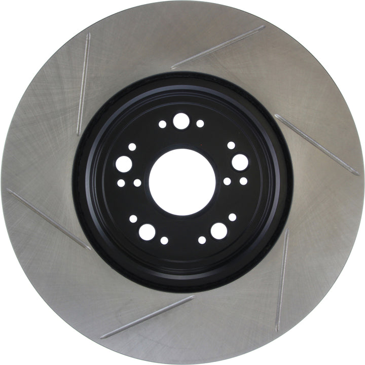 StopTech Power Slot 95-00 Lexus LS400/LS430/LS460/LS600h L Slotted Left Front Rotor - Bull Strap