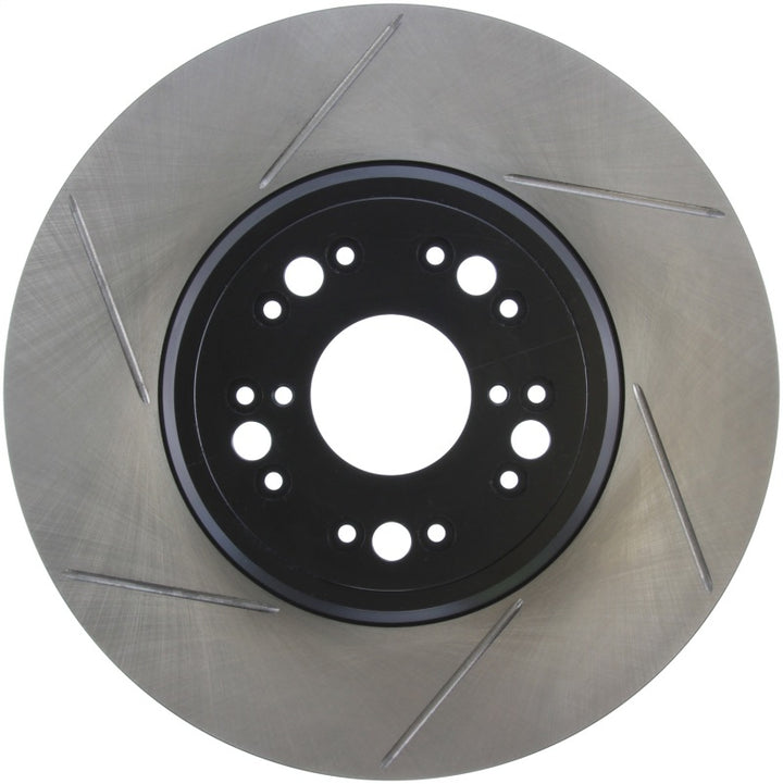 StopTech Power Slot 95-00 Lexus LS400/LS430/LS460/LS600h L Slotted Right Front Rotor - Bull Strap