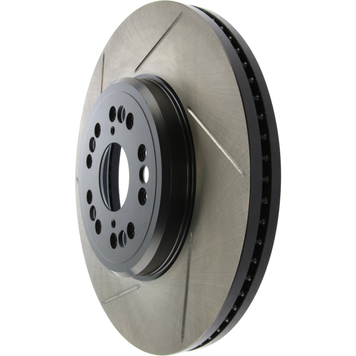 StopTech Power Slot 95-00 Lexus LS400/LS430/LS460/LS600h L Slotted Right Front Rotor - Bull Strap