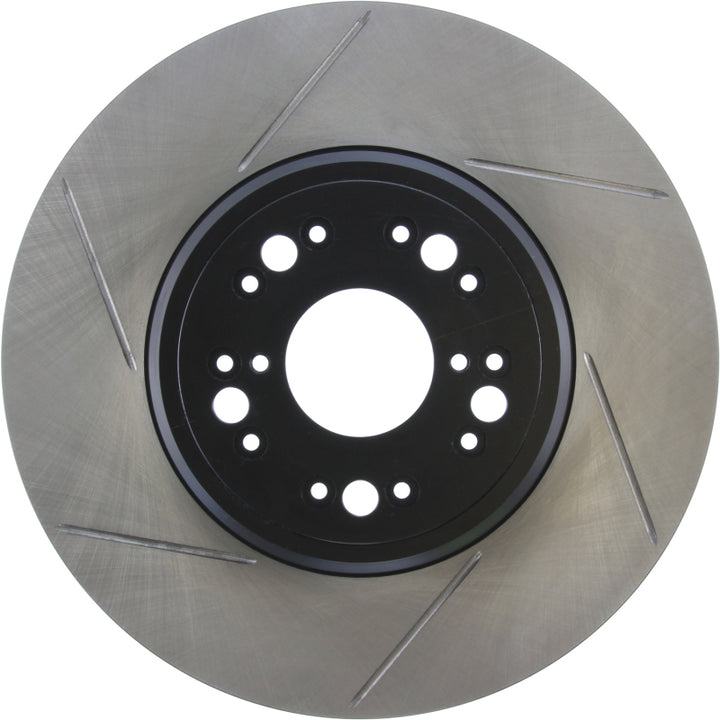 StopTech Power Slot 95-00 Lexus LS400/LS430/LS460/LS600h L Slotted Right Front Rotor - Bull Strap