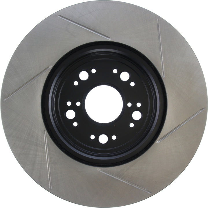 StopTech Power Slot 95-00 Lexus LS400/LS430/LS460/LS600h L Slotted Right Front Rotor - Bull Strap