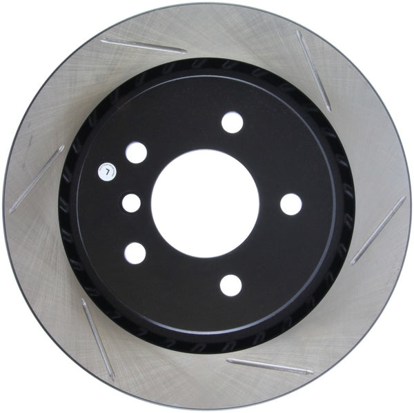 StopTech Power Slot 95-99 BMW M3 / 98-02 Z3 Rear Left Slotted Rotor - Bull Strap