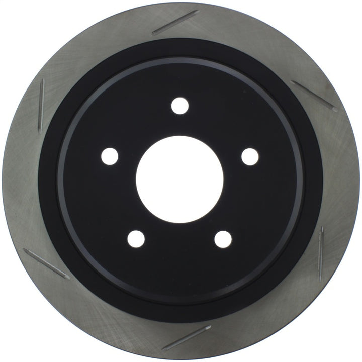 StopTech Power Slot 97-03 C5 Corvette Slotted Right Rear Rotor - Bull Strap