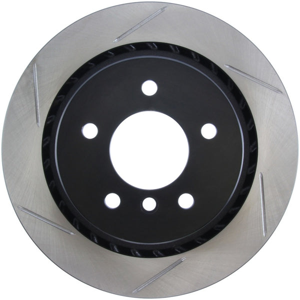 StopTech Power Slot BMW (E36) Rear Right SportStop Slotted Rotor - Bull Strap