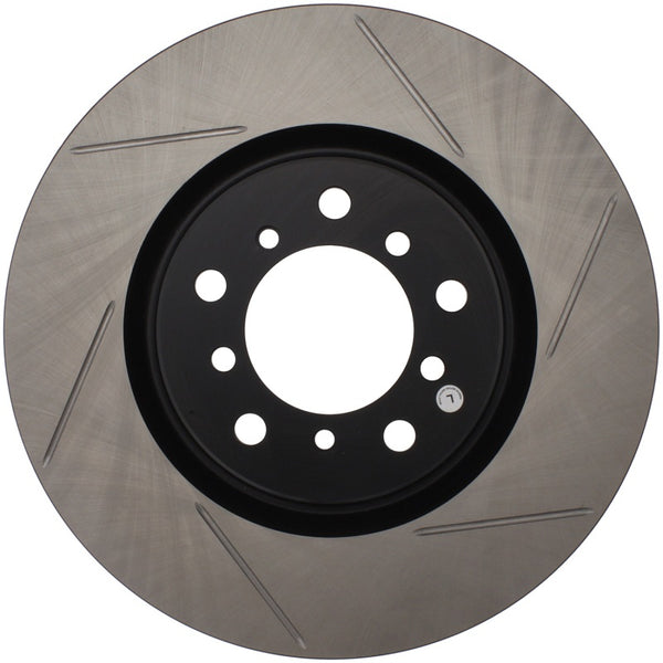 StopTech Power Slot BMW (E46) Front Left Slotted Rotor - Bull Strap