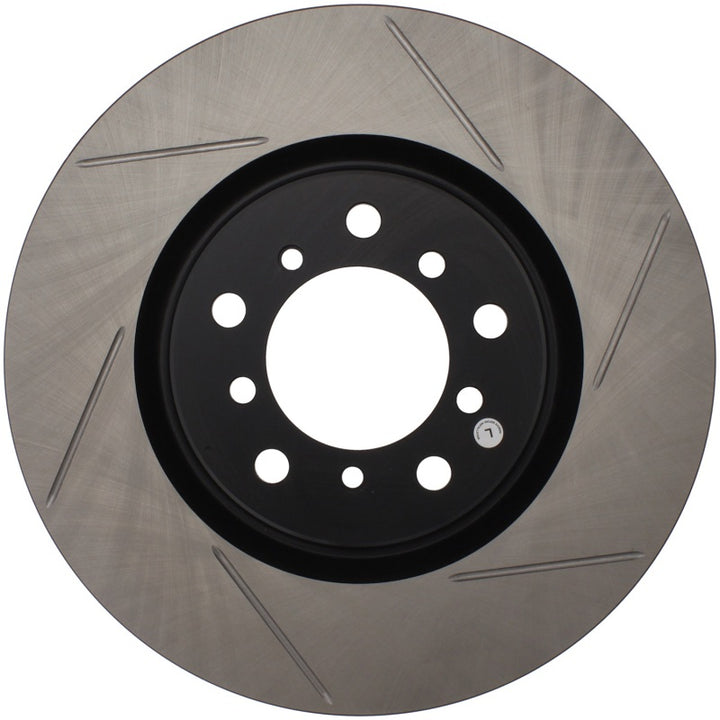 StopTech Power Slot BMW (E46) Front Left Slotted Rotor - Bull Strap