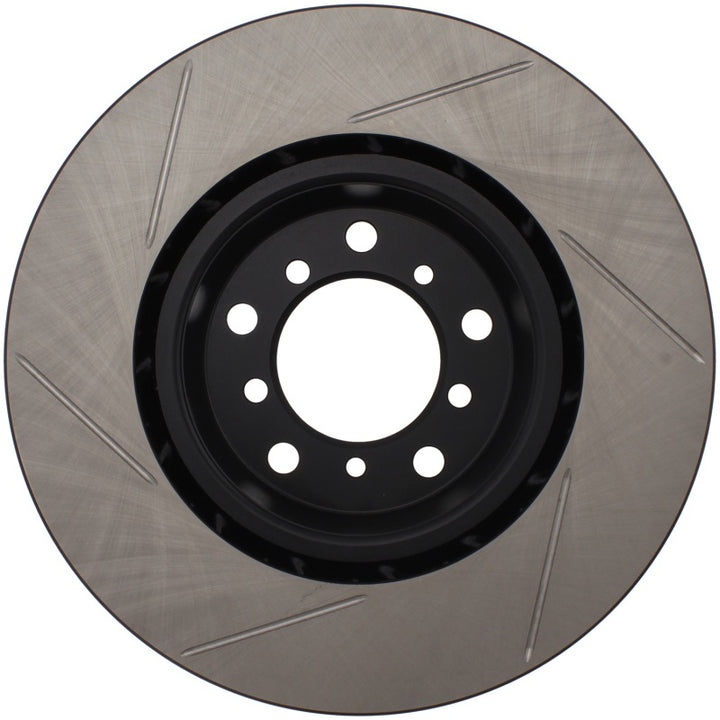 StopTech Power Slot BMW (E46) Front Left Slotted Rotor - Bull Strap