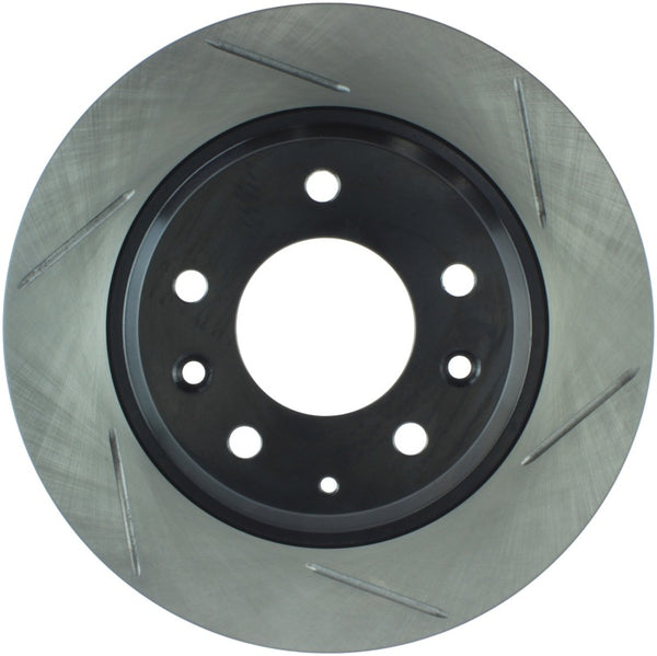 StopTech Power Slot Mazda Mazda6 Slotted Left Rear Rotor - Bull Strap