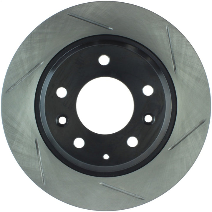 StopTech Power Slot Mazda Mazda6 Slotted Left Rear Rotor - Bull Strap