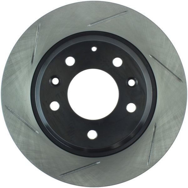 StopTech Power Slot Mazda Mazda6 Slotted Right Rear Rotor - Bull Strap