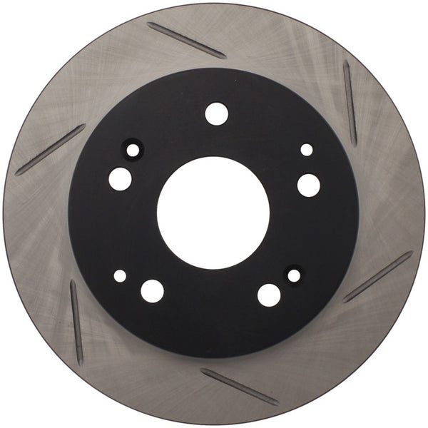 StopTech Power Slot Slotted 02-06 Acura RSX Incl. Type S / 97-01 Integra Type R Rear Left Rotor - Bull Strap
