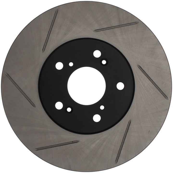StopTech Power Slot Slotted 99-08 Acura TL (STD Caliper) / 01-03 CL / 04-09 TSX Front Right Rotor - Bull Strap